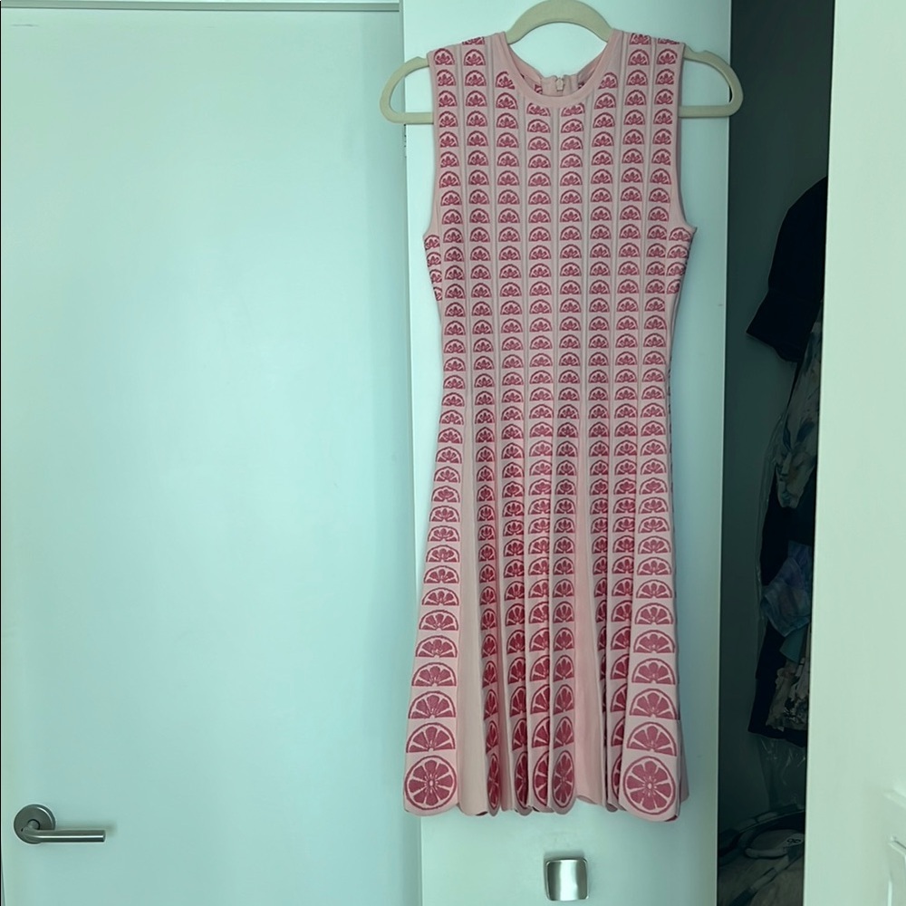 Lela Rose Blush Pleated Dress